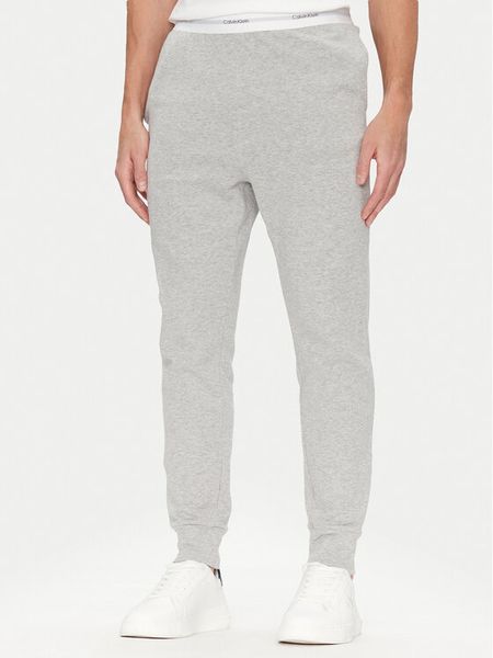 Calvin Klein Underwear Spodnie piżamowe 000NM2706E Szary Regular Fit. Szare piżamy męskie Calvin Klein Underwear, m, bez wzorów, z bawełny, bez ramiączek. Za 169.99 zł.