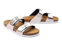 DR. BRINKMANN 701394-82 gold, klapki profilaktyczne damskie. Żółte klapki damskie Dr. Brinkmann, bez wzorów, bez obcasa. Za 163.92 zł.