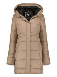 Geographical Norway Parka "Deneza" w kolorze szarobrązowym rozmiar: XL. Brązowe parki damskie Geographical Norway, xl, bez wzorów. Za 241.56 zł.