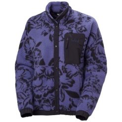 Sweter damski Helly Hansen Imperial Printed Pile Snap. Fioletowe swetry klasyczne damskie Helly Hansen, bez kołnierzyka. W wyprzedaży za 571.90 zł.