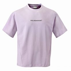 Koszulka boulderingowa Oversized Volumes Lawenda. Fioletowe t-shirty damskie FELSENFEST, s, bez wzorów, z bawełny, bez kołnierzyka. Za 159.99 zł.