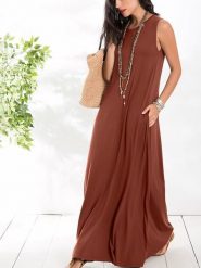 Milan Kiss Sukienka w kolorze jasnobrązowym rozmiar: XL. Brązowe sukienki damskie Milan Kiss, xl, bez wzorów, bez kołnierzyka, bez ramiączek, maxi. Za 131.74 zł.