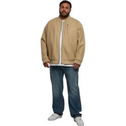 Kurtka Urban Classics. Brązowe kurtki męskie Urban Classics, l, bez wzorów, z materiału, bez kaptura. Za 268.60 zł.