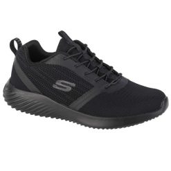 Buty sportowe Sneakersy męskie, Skechers Bounder. Czarne buty sportowe na co dzień męskie Skechers, z materiału, bez zapięcia, trekkingowe. Za 298.00 zł.