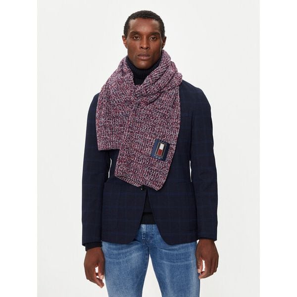 Szalik Tommy Hilfiger. Niebieskie szaliki męskie Tommy Hilfiger, bez wzorów. Za 349.99 zł.