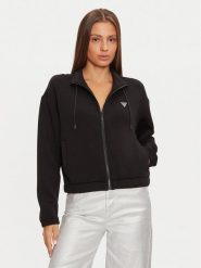 Guess Bluza V4BQ14 K7UW2 Czarny Regular Fit. Czarne bluzy bez kaptura damskie Guess, xl, z wiskozy. Za 219.99 zł.