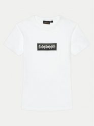 Napapijri T-Shirt Chamois NP0A4HYL M Biały Regular Fit. Białe t-shirty chłopięce Napapijri, bez wzorów, z bawełny, bez ramiączek. Za 99.99 zł.