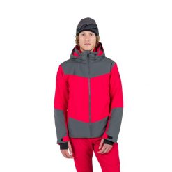 Kurtka narciarska męska Rossignol Wispile. Czerwone kurtki męskie Rossignol, m, bez wzorów, bez kaptura, narciarskie. Za 1,369.00 zł.