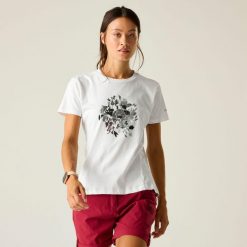 Damska koszulka z krótkim rękawem i grafiką Tranquility III. Niebieskie t-shirty damskie Dare 2b, bez wzorów, z bawełny, bez kołnierzyka. Za 131.50 zł.