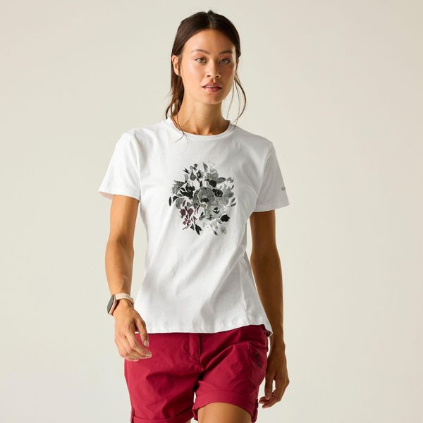 Damska koszulka z krótkim rękawem i grafiką Tranquility III. Niebieskie t-shirty damskie Dare 2b, bez wzorów, z bawełny, bez kołnierzyka. Za 80.00 zł.