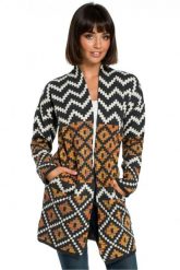 Sweter kardigan bez zapięcia z modnym azteckim wzorem. Kardigany damskie Polskie swetry, s, bez wzorów, z jeansu. Za 259.00 zł.
