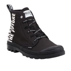 Botki Unisex Dla Dorosłych Pampa Hi Future. Czarne buty zimowe męskie Palladium, z gumy, bez zapięcia. Za 634.99 zł.