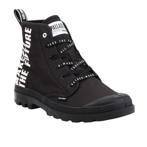 Botki Unisex Dla Dorosłych Pampa Hi Future. Czarne buty zimowe męskie Palladium, z gumy, bez zapięcia. Za 634.99 zł.