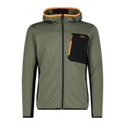 Bluza męska rowerowa CMP 34G1527. Zielone bluzy z kapturem męskie CMP, l, z materiału. Za 429.99 zł.