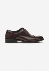 Brązowe Półbuty Eleganckie z Wkładką ze Skóry Naturalnej Vevima. Brązowe buty wizytowe męskie Born2be, z jeansu, bez zapięcia. Za 89.99 zł.