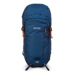 Plecak turystyczny 45L Highton V2. Niebieskie plecaki damskie Regatta, bez wzorów. W wyprzedaży za 349.99 zł.