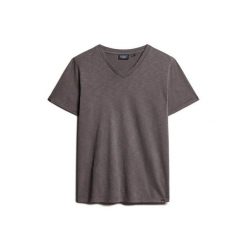 T-shirt melanżowy z dekoltem w serek Superdry. Szare t-shirty męskie Superdry., m, bez wzorów, z tkaniny, bez kołnierzyka. Za 128.40 zł.