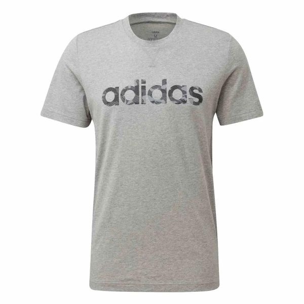 Koszulka męska ADIDAS E CAMO LIN TEE XS/S. Szare t-shirty sportowe męskie Adidas, m, z bawełny, bez ramiączek, do biegania. Za 99.00 zł.