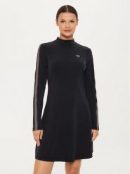 EA7 Emporio Armani Sukienka codzienna 6DTA54 TJZBZ 1200 Czarny Regular Fit. Czarne sukienki damskie EA7 Emporio Armani, na co dzień, m, bez wzorów, z syntetyku, bez kołnierzyka, bez ramiączek, proste. Za 439.99 zł.