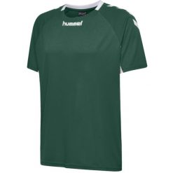 Koszulka sportowa z krótkim rękawem męska Hummel Core Team Jersey S/S. Białe t-shirty sportowe męskie HUMMEL, m, z jersey, bez ramiączek, do piłki nożnej. Za 34.99 zł.