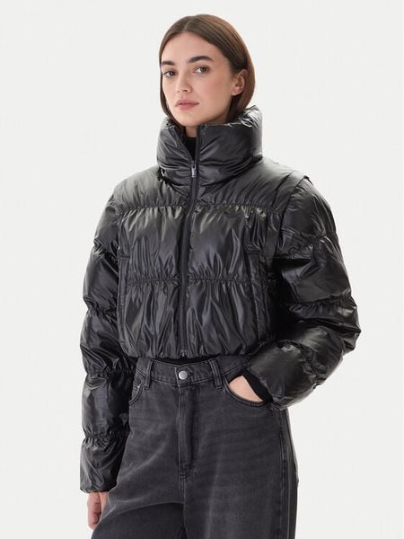 Adidas Kurtka zimowa Essentials Glossy 2-In-1 JX2988 Czarny Loose Fit. Czarne kurtki damskie Adidas, na zimę, l, bez wzorów, z syntetyku, bez kaptura. Za 519.99 zł.