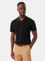 Beverly Hills Polo Club Koszula M7608-HR Czarny Regular Fit. Czarne koszule męskie Beverly Hills Polo Club, l, bez wzorów, z bawełny, bez kołnierzyka, bez ramiączek. Za 319.99 zł.