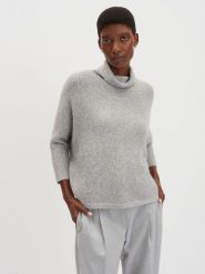 Someday Golf "Tiola" w kolorze szarym rozmiar: M. Szare golfy damskie Someday, m, bez wzorów, z wełny, bez ramiączek. Za 143.99 zł.