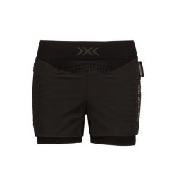 Spodenki biegowe damskie X-Bionic Effektor 4D Running Streamlite. Czarne szorty damskie X BIONIC, bez wzorów. Za 370.00 zł.