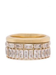 Guess Pierścionek JUBR06 328JW Złoty. Żółte pierścionki damskie Guess, ze stali. Za 349.99 zł.