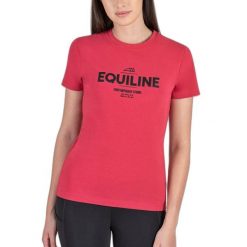 Koszulka damska Equiline Chloec. Czerwone bluzki sportowe damskie EQODE BY EQUILINE, na lato, bez wzorów, bez ramiączek. Za 275.00 zł.