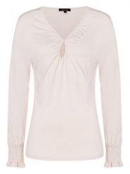 More & More Bluzka w kolorze kremowym rozmiar: 36. Brązowe bluzki damskie MORE & MORE, s, bez wzorów, z wiskozy, klasyczne, bez kołnierzyka, bez ramiączek. Za 60.88 zł.