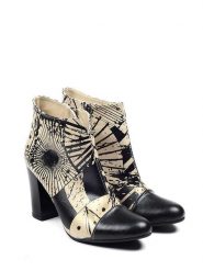 Goby Botki w kolorze beżowo-czarnym rozmiar: 37. Brązowe botki damskie Goby, z materiału, eleganckie, bez obcasa, bez zapięcia. Za 256.70 zł.
