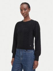 Guess Sweter W6BR44 Z1441 Czarny Regular Fit. Czarne swetry klasyczne damskie Guess, s, z syntetyku, bez kołnierzyka. Za 394.99 zł.