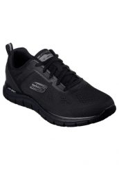 Buty sportowe męskie Skechers Track Broader. Czarne buty sportowe na co dzień męskie Skechers, na lato, z materiału, bez zapięcia, trekkingowe. Za 299.99 zł.