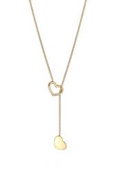 Elli Damski wisiorek z sercem w kształcie litery Y ze srebra próby 925 Sterling Silver Naszyjniki 1 ct. Szare naszyjniki damskie Elli, metalowe. Za 203.99 zł.