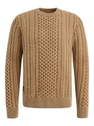 PME Legend Sweter w kolorze jasnobrązowym rozmiar: L. Brązowe swetry męskie PME Legend, l, bez wzorów, z bawełny, bez kołnierzyka. Za 261.05 zł.