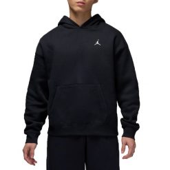 Męska bluza Nike M J BRK OVS PO HD IB7235-010. Czarne bluzy sportowe męskie Nike, bez wzorów, z bawełny, bez kołnierzyka, bez ramiączek. Za 299.00 zł.