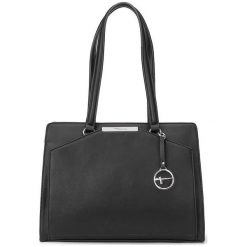 Tamaris torebka Mirela, czarna. Czarne torebki klasyczne damskie Tamaris, bez wzorów, bez dodatków. Za 369.00 zł.