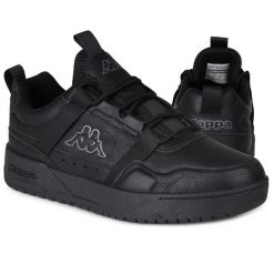 Buty męskie sportowe Kappa BRADOCK. Czarne buty sportowe na co dzień męskie Kappa, z gumy, bez zapięcia. Za 159.00 zł.