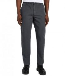 LEE MĘSKIE SPODNIE MATERIAŁOWE RELAXED WORKWEAR CHINO DARK MUTE GRAY 112355785 L78K008531. Szare spodnie materiałowe męskie Lee, bez wzorów, z materiału. Za 219.99 zł.