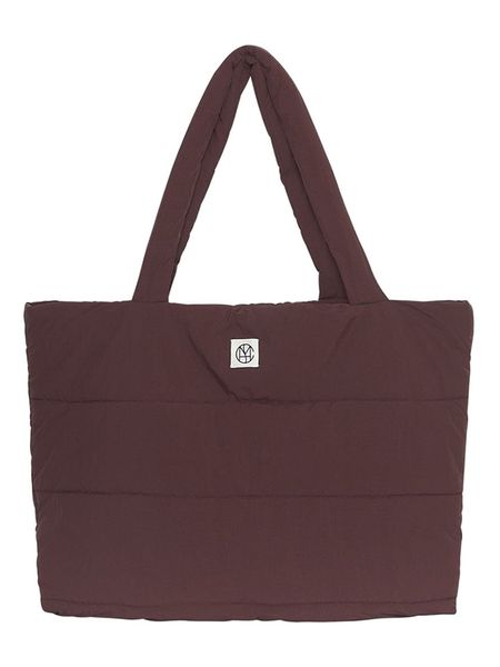 MOSS COPENHAGEN Shopper bag "Sasja" w kolorze brązowym rozmiar: onesize. Brązowe shopper bag damskie MOSS COPENHAGEN, bez wzorów, z materiału, bez dodatków. Za 130.99 zł.