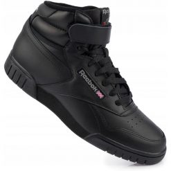 Męskie skórzane buty sportowe Reebok Exofit Hi. Czarne buty sportowe na co dzień męskie Reebok, bez zapięcia. Za 299.00 zł.