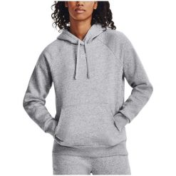 Bluza damska Under Armour Rival Fleece Hoodie. Szare bluzy bez kaptura damskie Under Armour, xs. Za 169.99 zł.