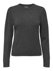 ONLY Sweter w kolorze szarym rozmiar: XL. Szare swetry klasyczne damskie Only, xl, ze splotem, bez kołnierzyka. Za 74.63 zł.
