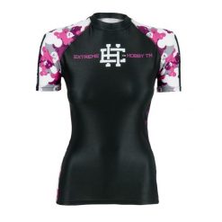 Koszulka Sportowa Damska do fitness Rasguard MMA EXTREME HOBBY PINK TEDDY BEAR. Czarne bielizna termoaktywna damska EXTREME HOBBY, xs, bez wzorów, z bawełny, bez ramiączek. Za 199.00 zł.