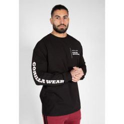 Bluzka męska z długim rękawem Gorilla Wear Boise Oversized Long Sleeve. Czarne koszulki męskie z długim rękawem GORILLA WEAR, m. Za 229.00 zł.