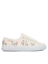 Superga Tenisówki 3750 Flower Embroidery Leggera S8161ZW Biały. Białe trampki i tenisówki damskie Superga, bez wzorów, z materiału. Za 299.99 zł.
