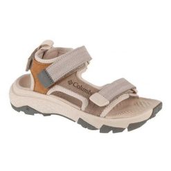 Damskie Skórzane Sandały Peakfreak Rush. Brązowe obuwie trekkingowe damskie Columbia, bez wzorów, z nubiku, bez obcasa. Za 463.99 zł.
