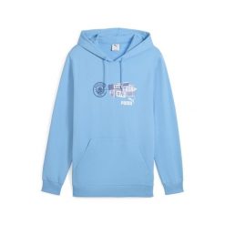 Męska bluza z kapturem Manchester City ftblNRGY PUMA Team Light Blue. Niebieskie bluzy z kapturem męskie Puma, m. Za 238.93 zł.