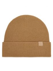 Calvin Klein Czapka Emblem LV04D8013G Beżowy. Brązowe czapki zimowe damskie CALVIN KLEIN, z kaszmiru. Za 349.99 zł.